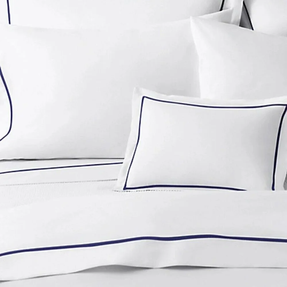 Ralph Lauren Palmer Percale King Duvet Cover Flat Sheet Pillowcases in Polo Navy